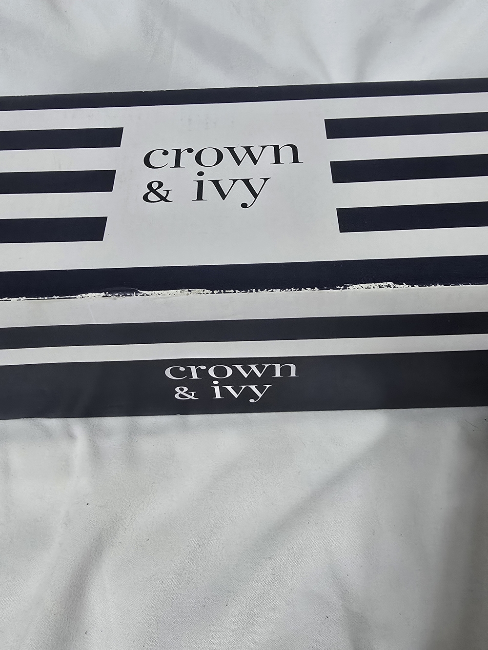 Crown & Ivy Black Patent Ballet Flats with Bow Sz. 9.5 NWT - Picture 8 of 8